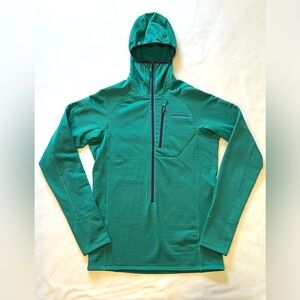 Patagonia Teal Men's R1® Fleece Pullover Hoody XS- NWOT